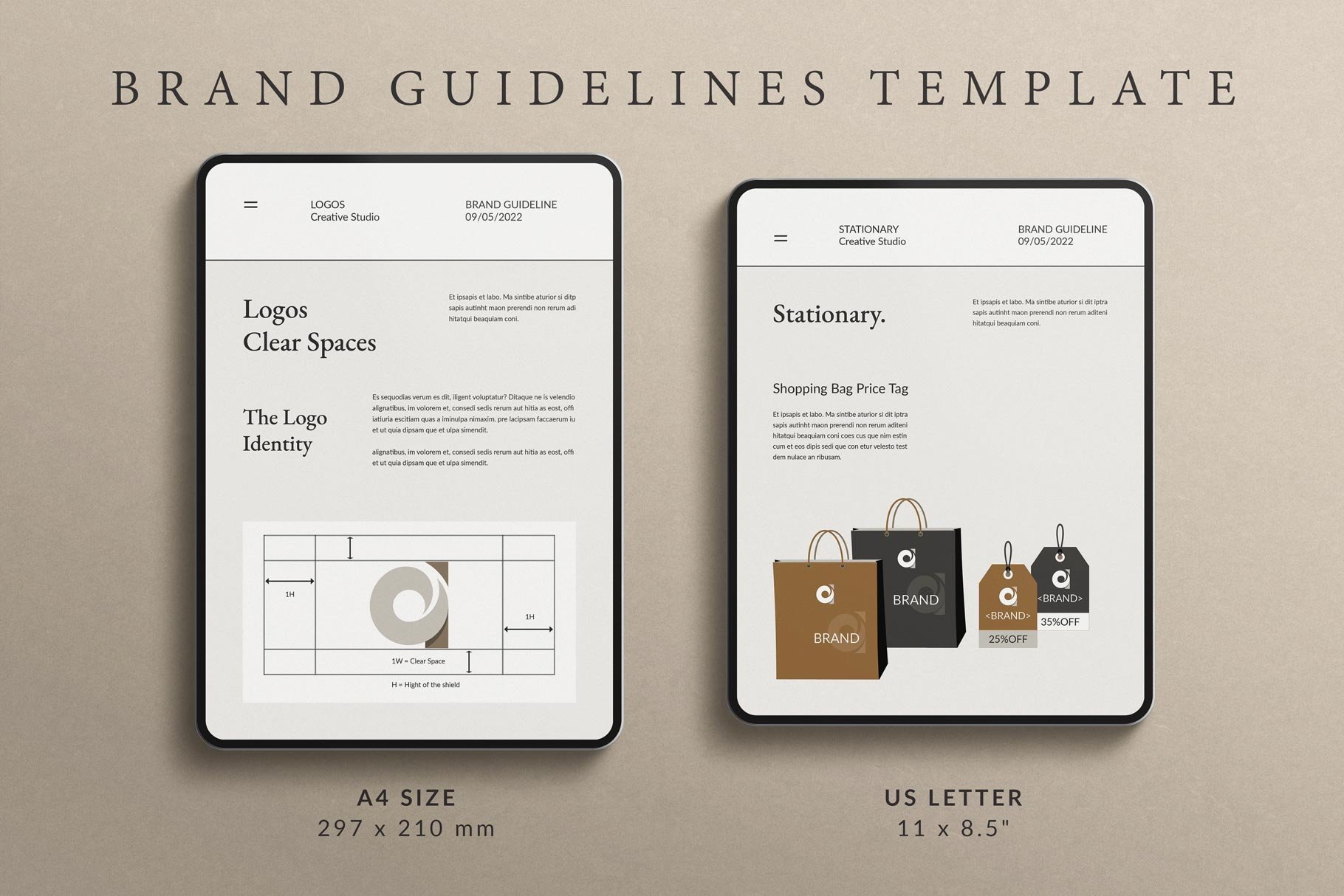 Brand Guidelines Template preview image.