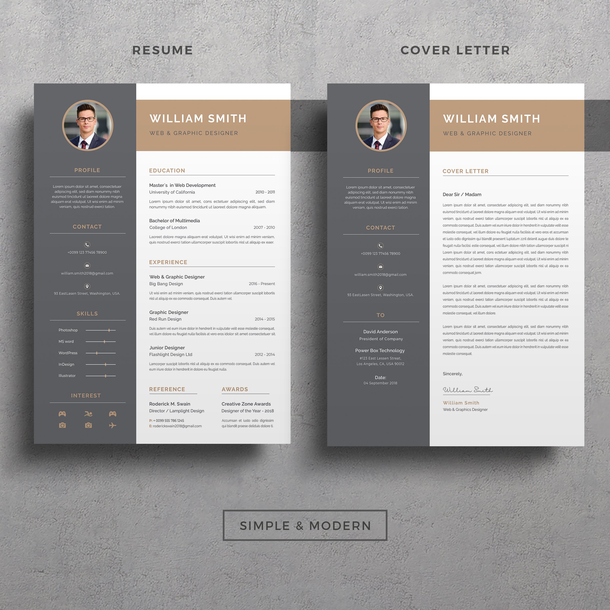 Word Resume/CV preview image.