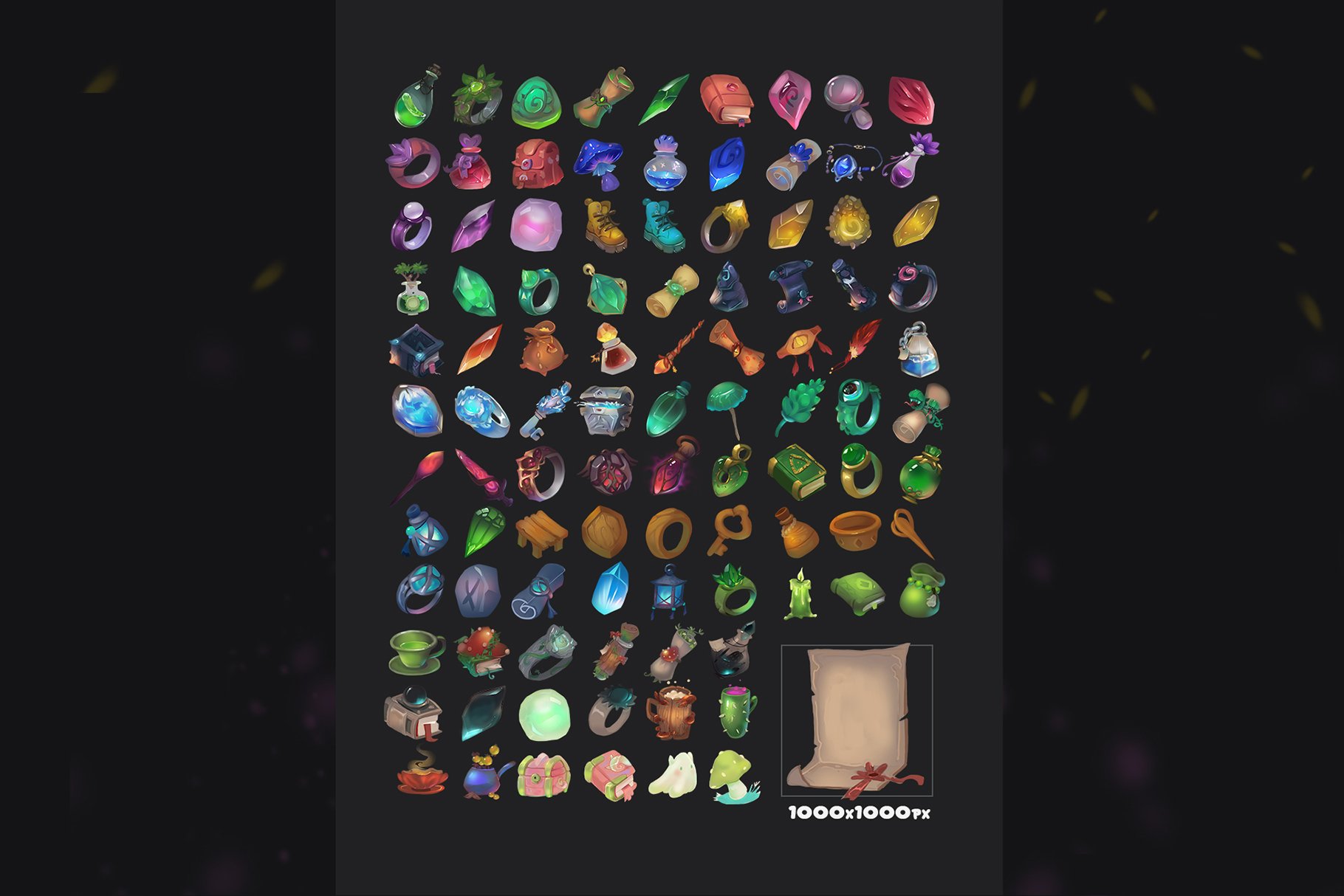 Stylized Magic Icons Pack Vol2 preview image.