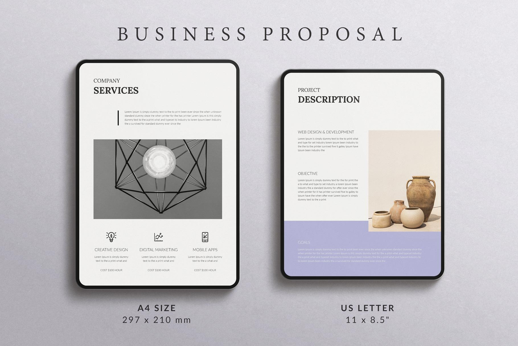 Business Proposal Template preview image.