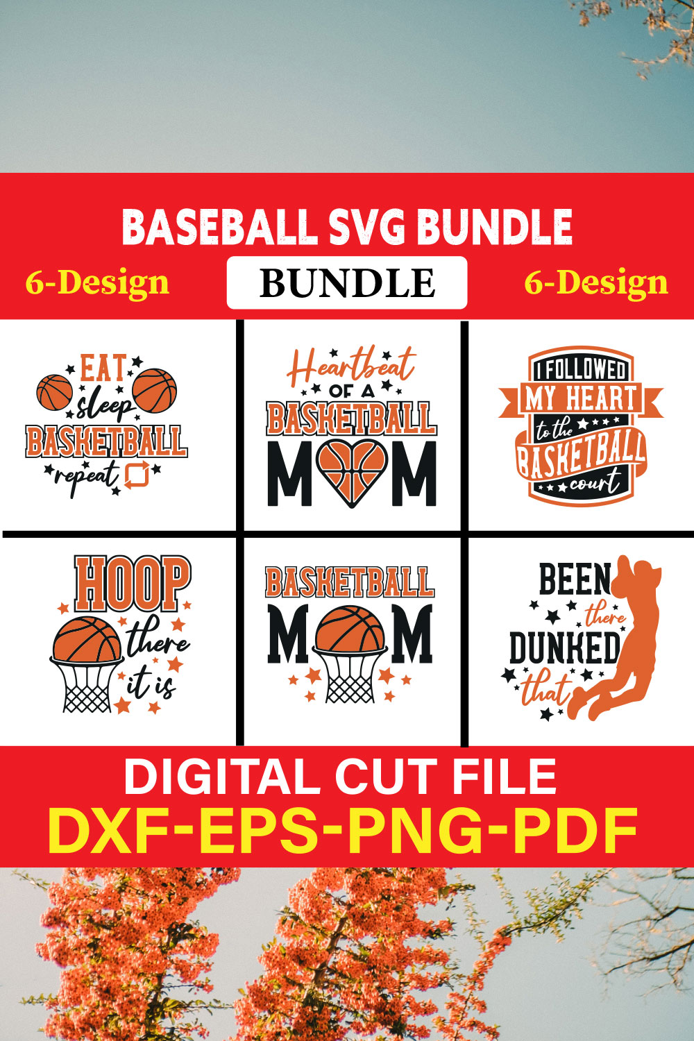 Baseball T-shirt Design Bundle Vol-4 pinterest preview image.