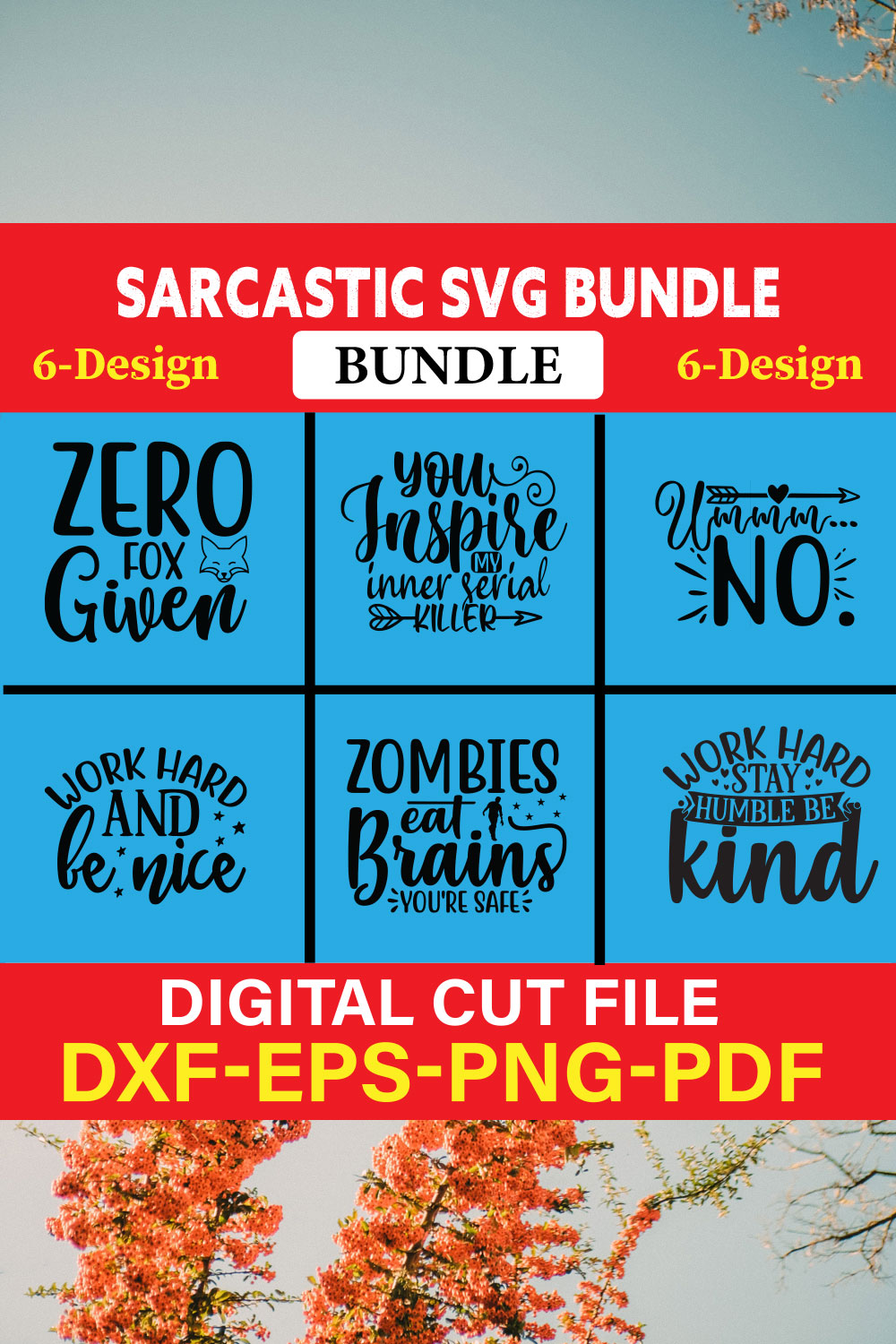 Sarcastic T-shirt Design Bundle Vol-12 pinterest preview image.