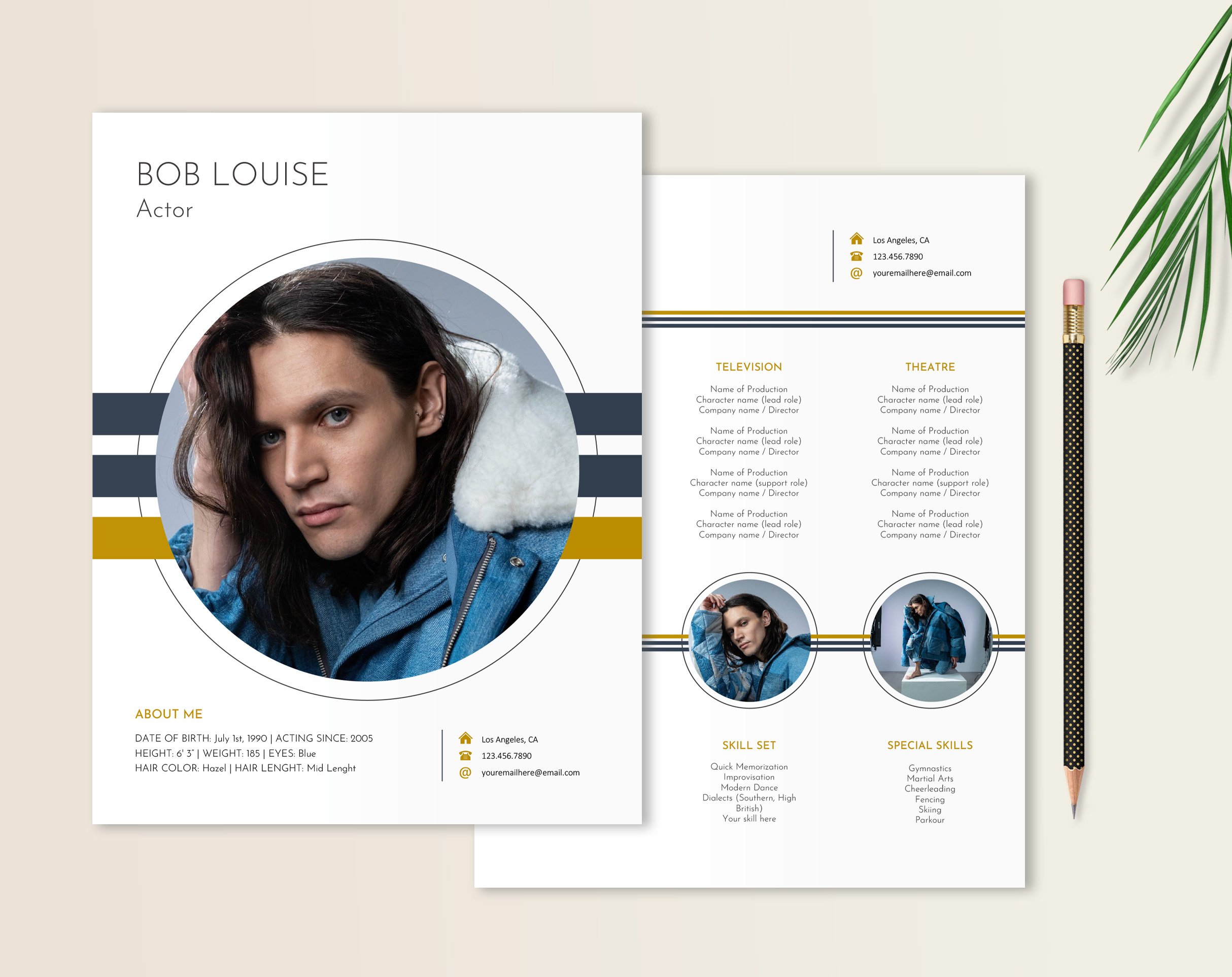 Resume Template for Artists preview image.