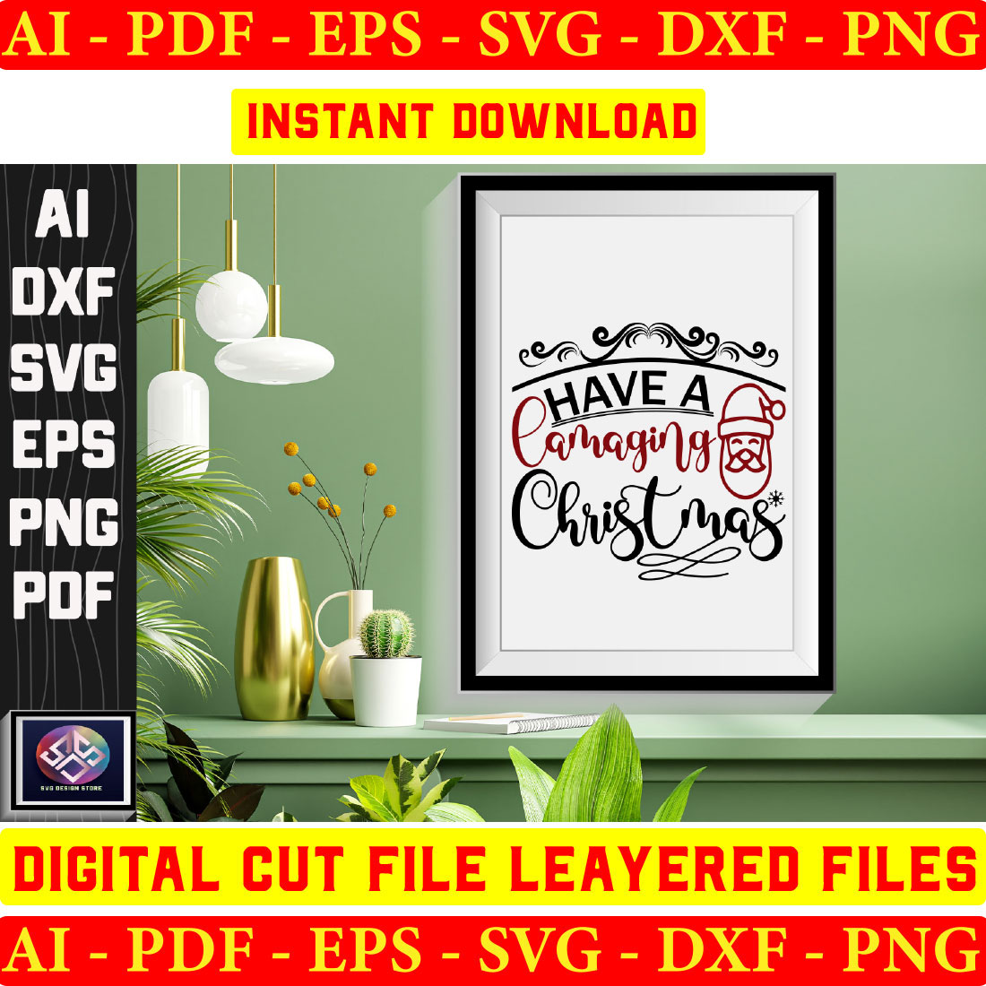 Funny Christmas SVG Bundle, Funny Christmas Ornament SVG, Christmas Quote Svg Cricut, Funny Christmas Shirt Svg, Funny Santa Svg preview image.