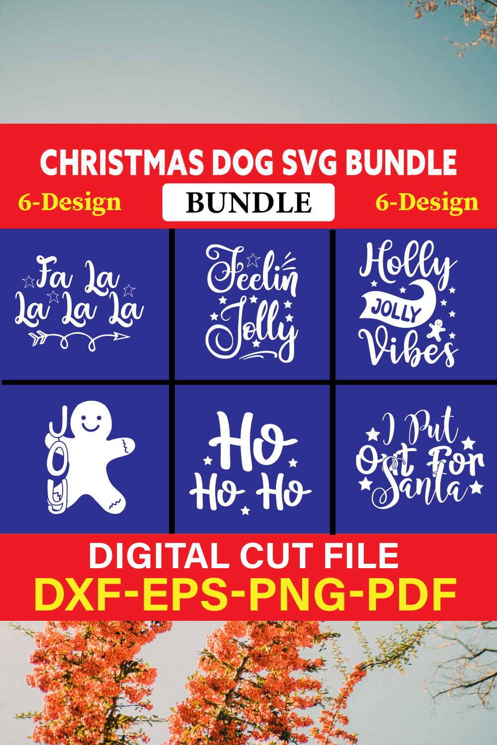 Christmas SVG Bundle / Funny Christmas SVG / Cut File vol-06 pinterest preview image.