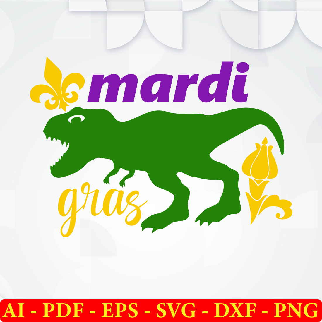 6 Mardi Gras T-shirt SVG Bundle Vol-02 preview image.