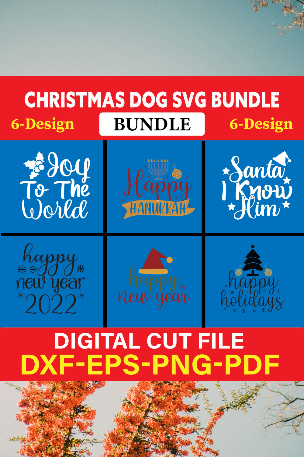 Christmas SVG Bundle / Funny Christmas SVG / Cut File vol-09 pinterest preview image.