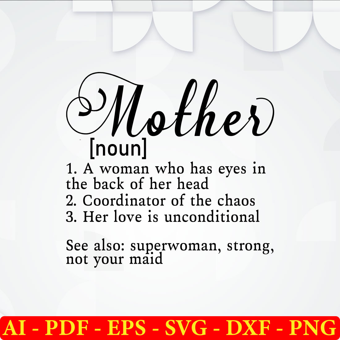 6 Mother's Day SVG Bundle Vol 03 preview image.