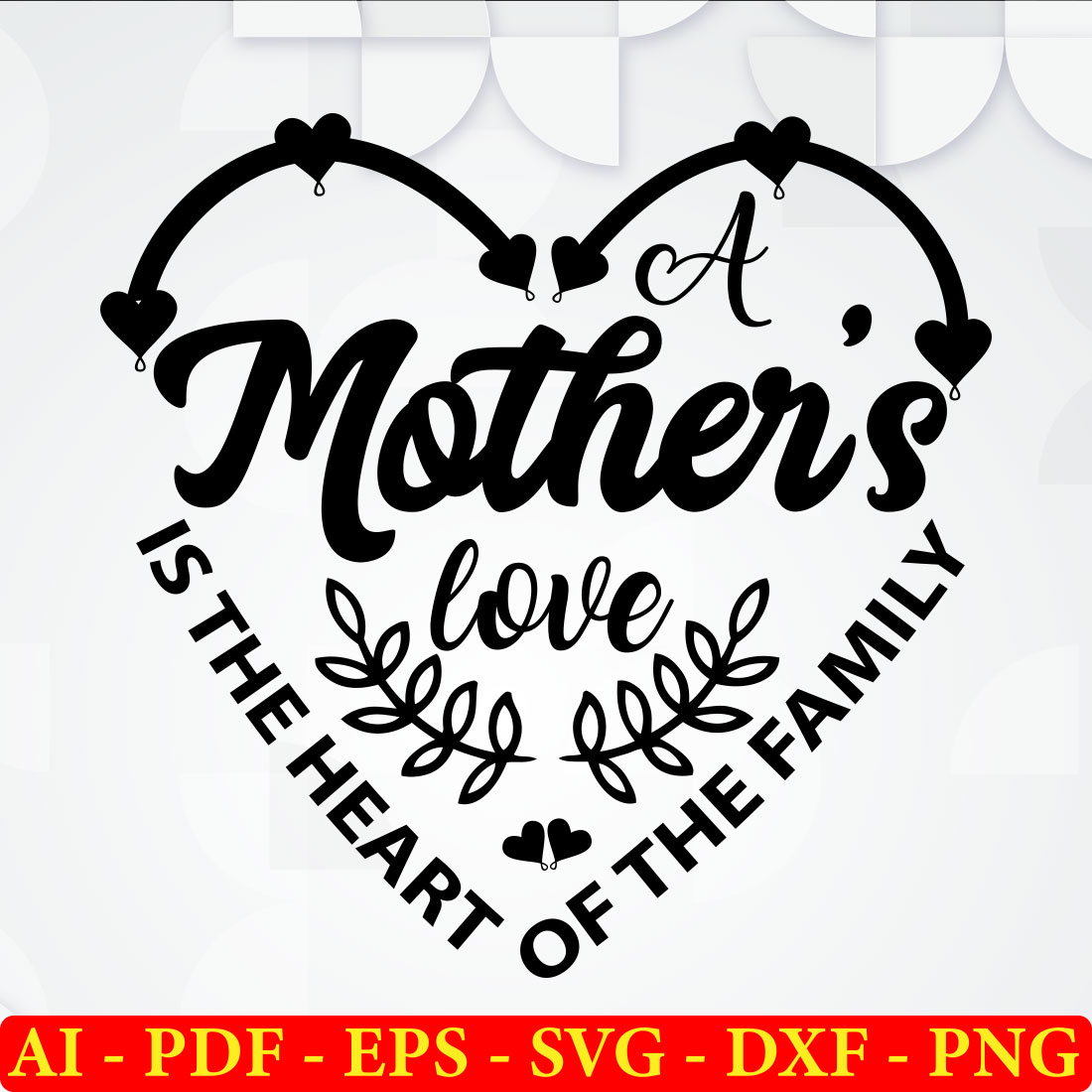 6 Mother's Day SVG Bundle Vol 01 preview image.