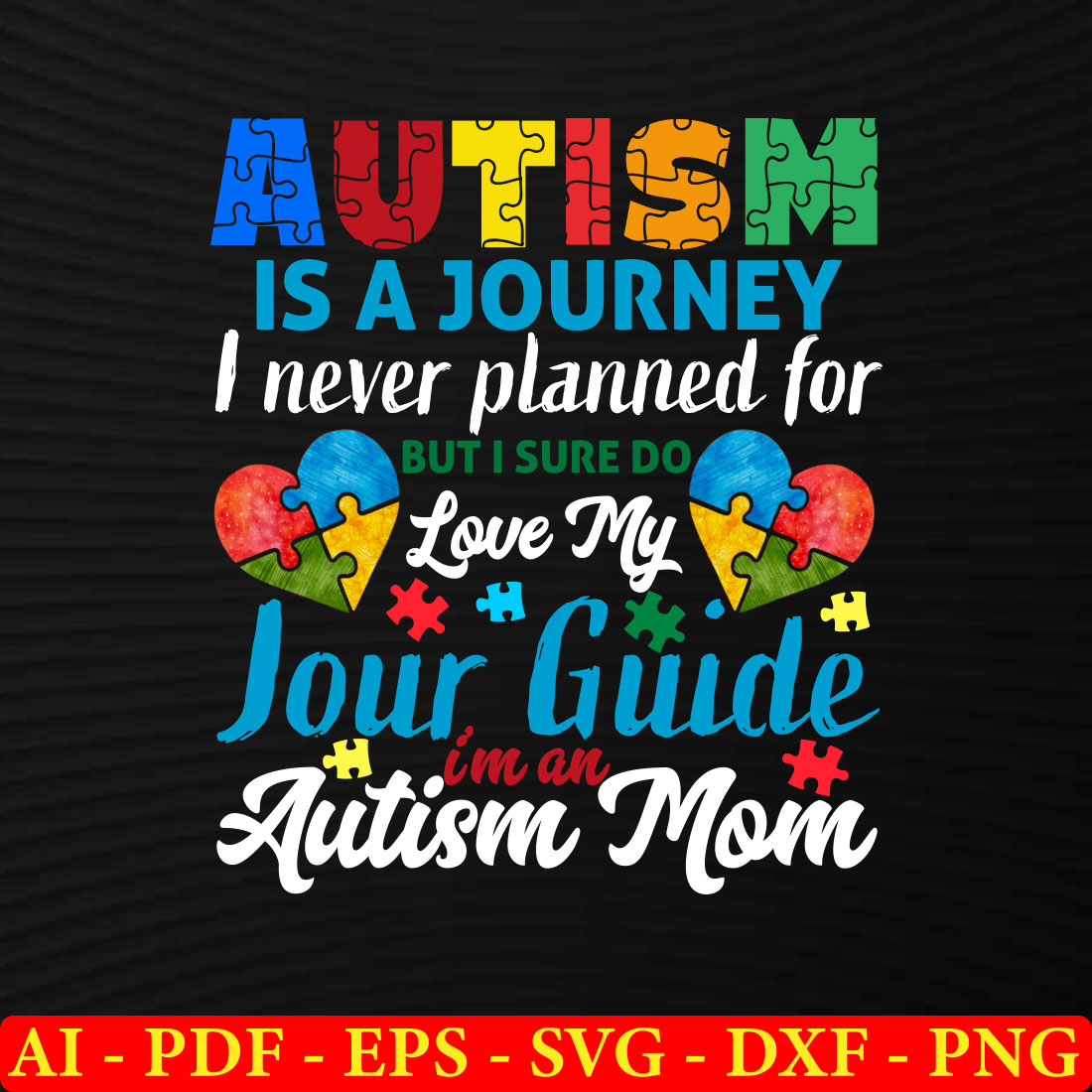 6 Autism Awareness Day T-shirt SVG Bundle Vol-02 preview image.