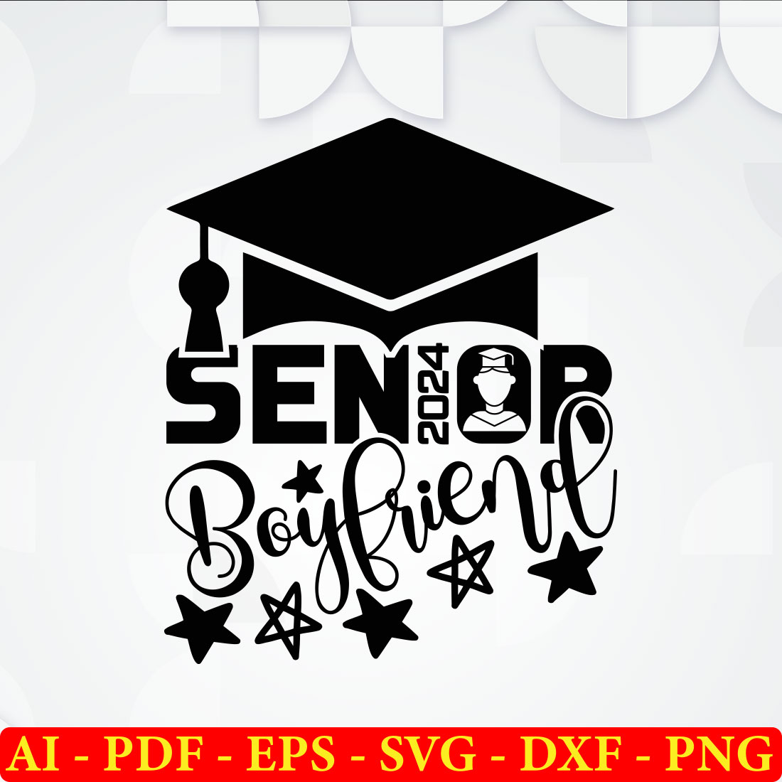 Senior Family 2024 SVG Bundle, Graduation Cut Files preview image.