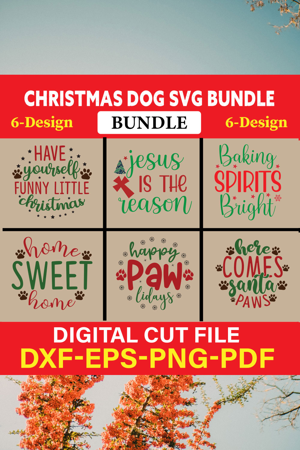 Christmas SVG Bundle / Funny Christmas SVG / Cut File vol-31 pinterest preview image.