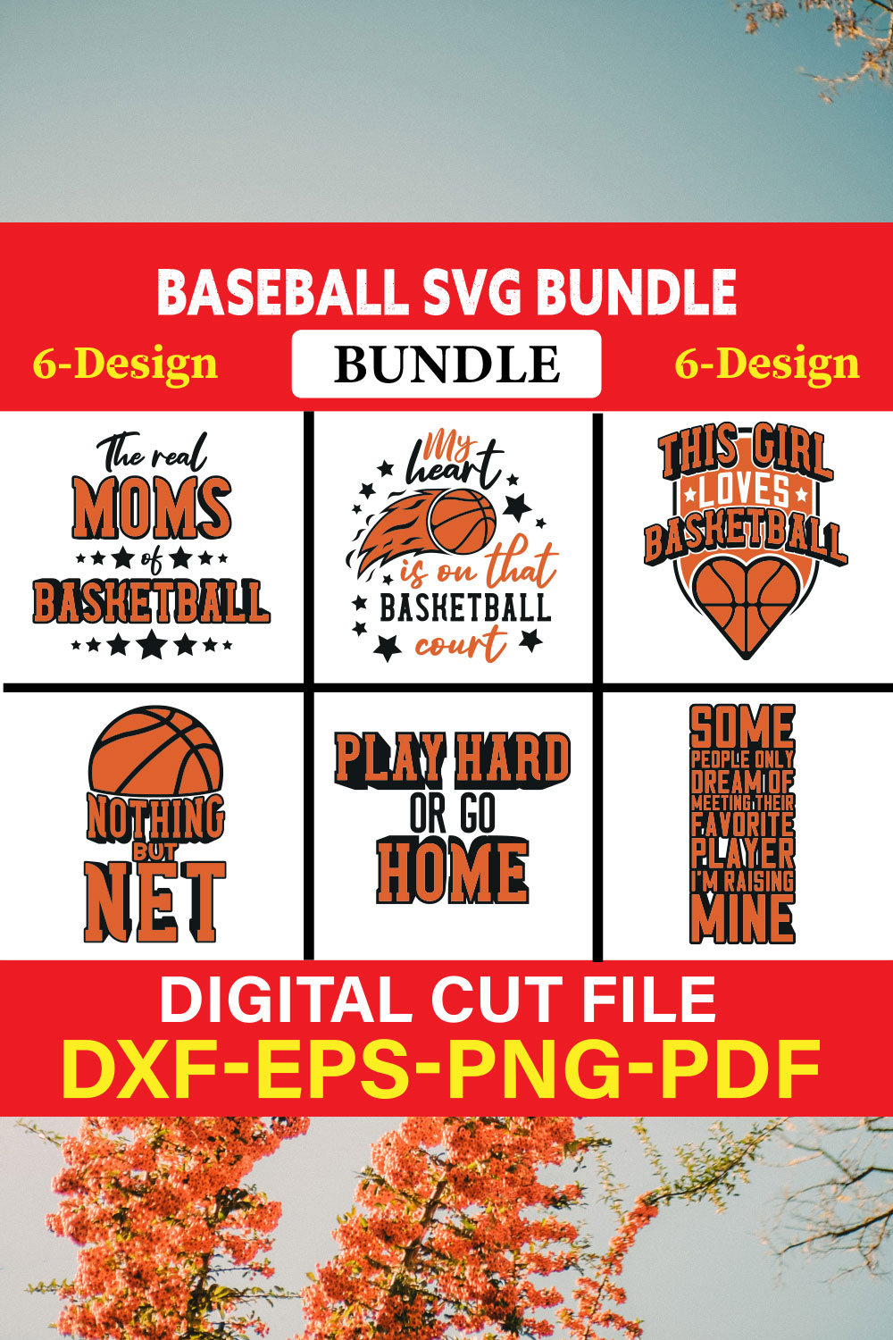 Baseball T-shirt Design Bundle Vol-7 pinterest preview image.