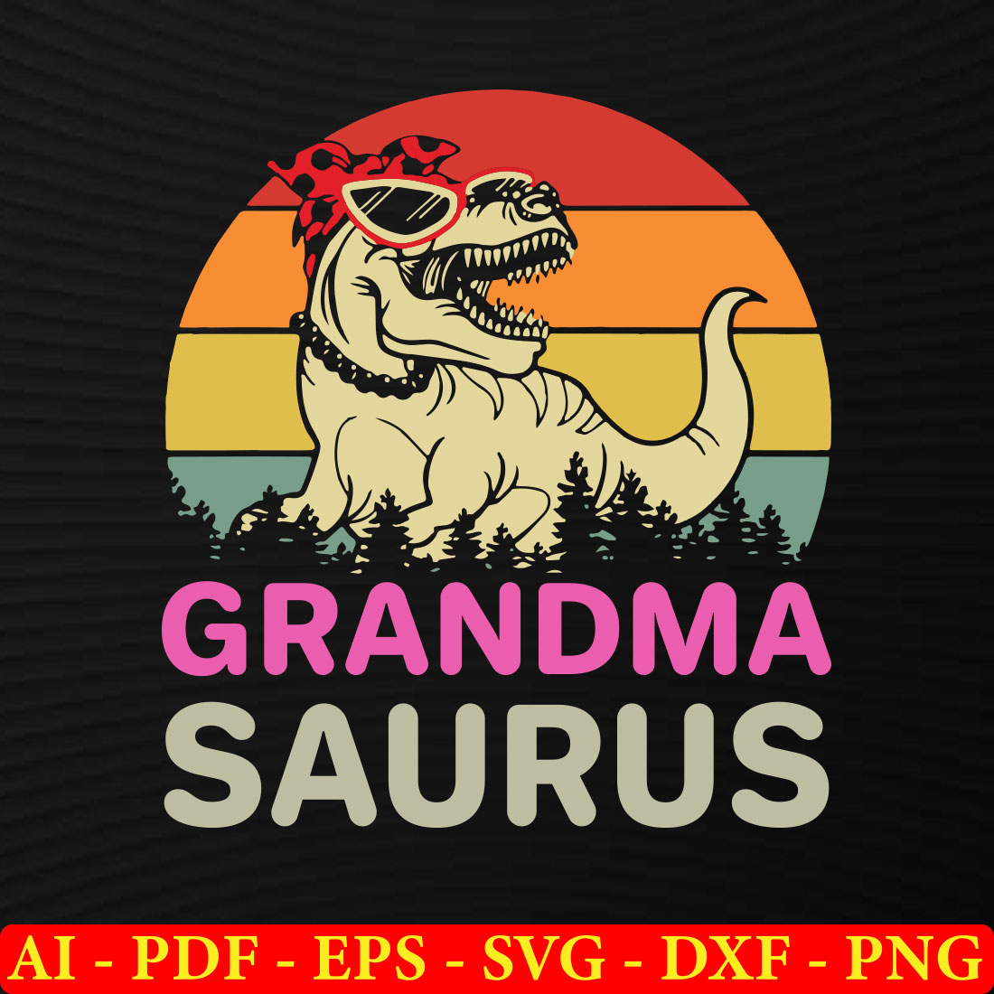 6 Dinosaur T-shirt SVG Bundle Vol-02 preview image.