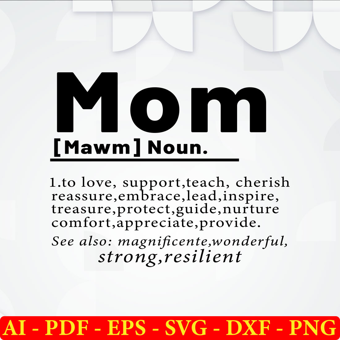 6 Mother's Day SVG Bundle Vol 09 preview image.