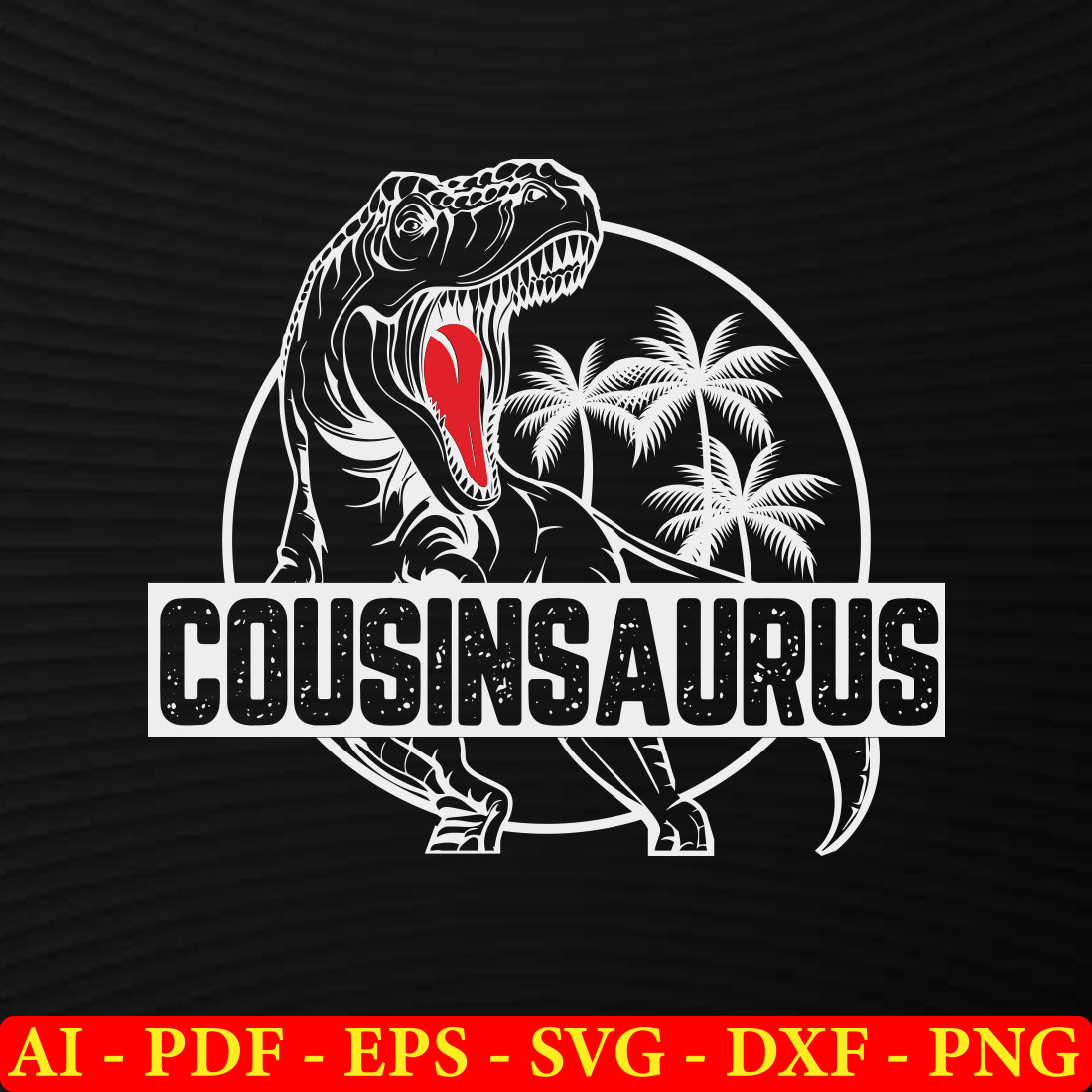 6 Dinosaur T-shirt SVG Bundle Vol-05 preview image.