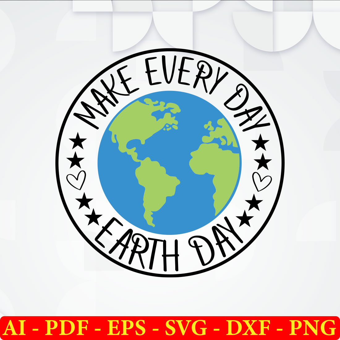 6 Earth Day T-shirt SVG Bundle Vol-03 preview image.