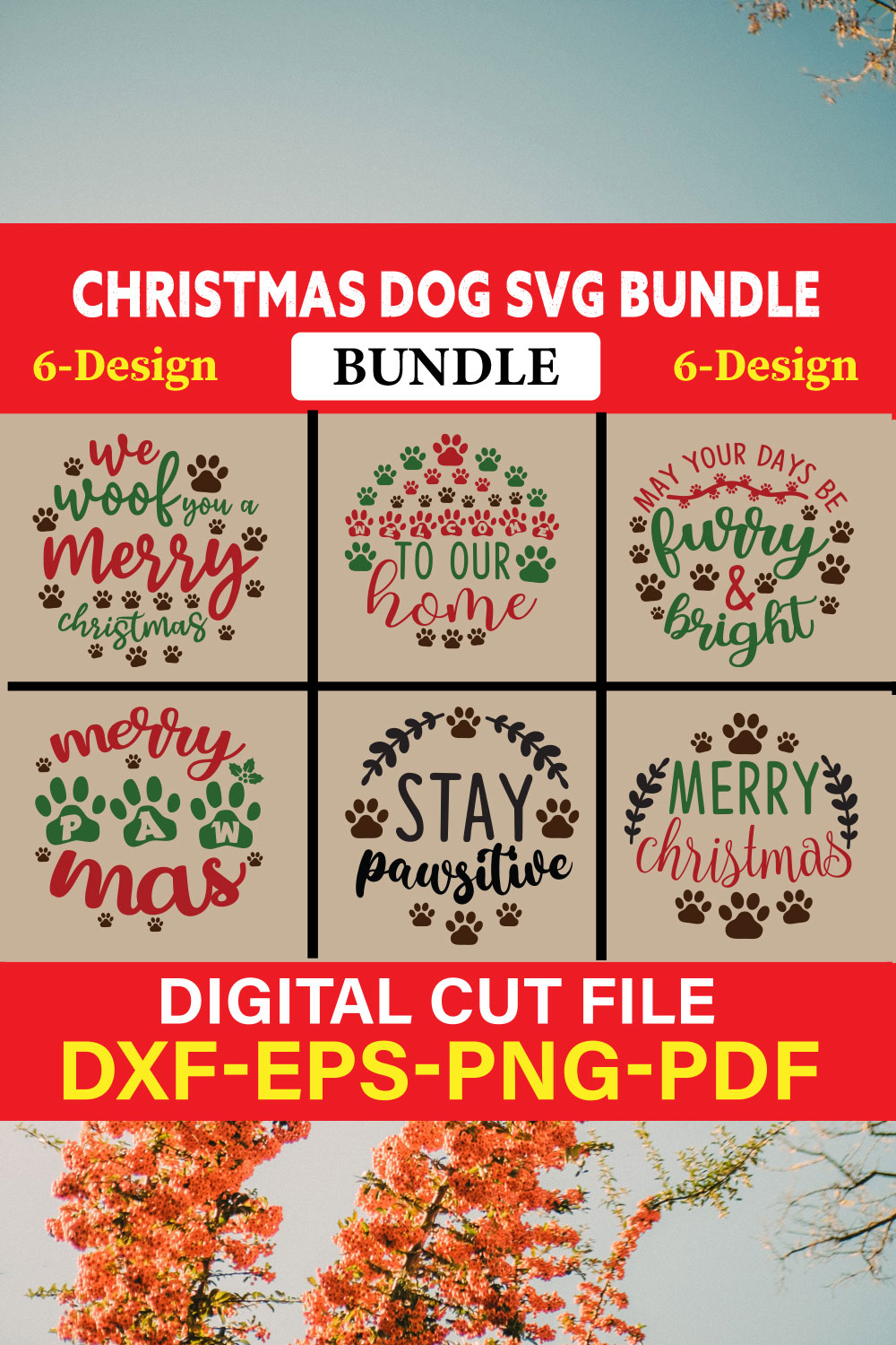 Christmas SVG Bundle / Funny Christmas SVG / Cut File vol-32 pinterest preview image.