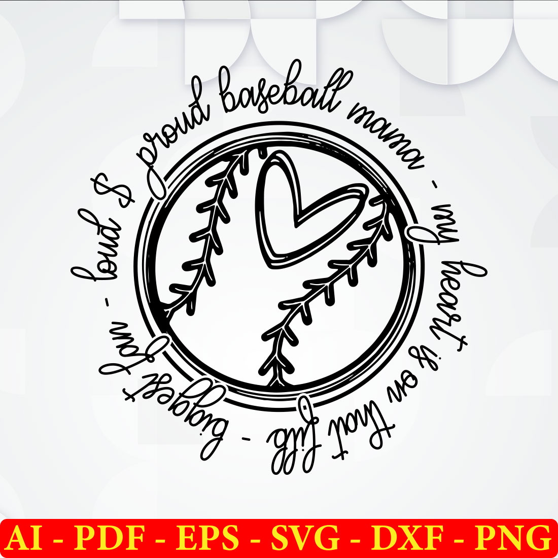 6 Baseball Day T-shirt SVG Bundle Vol-03 preview image.