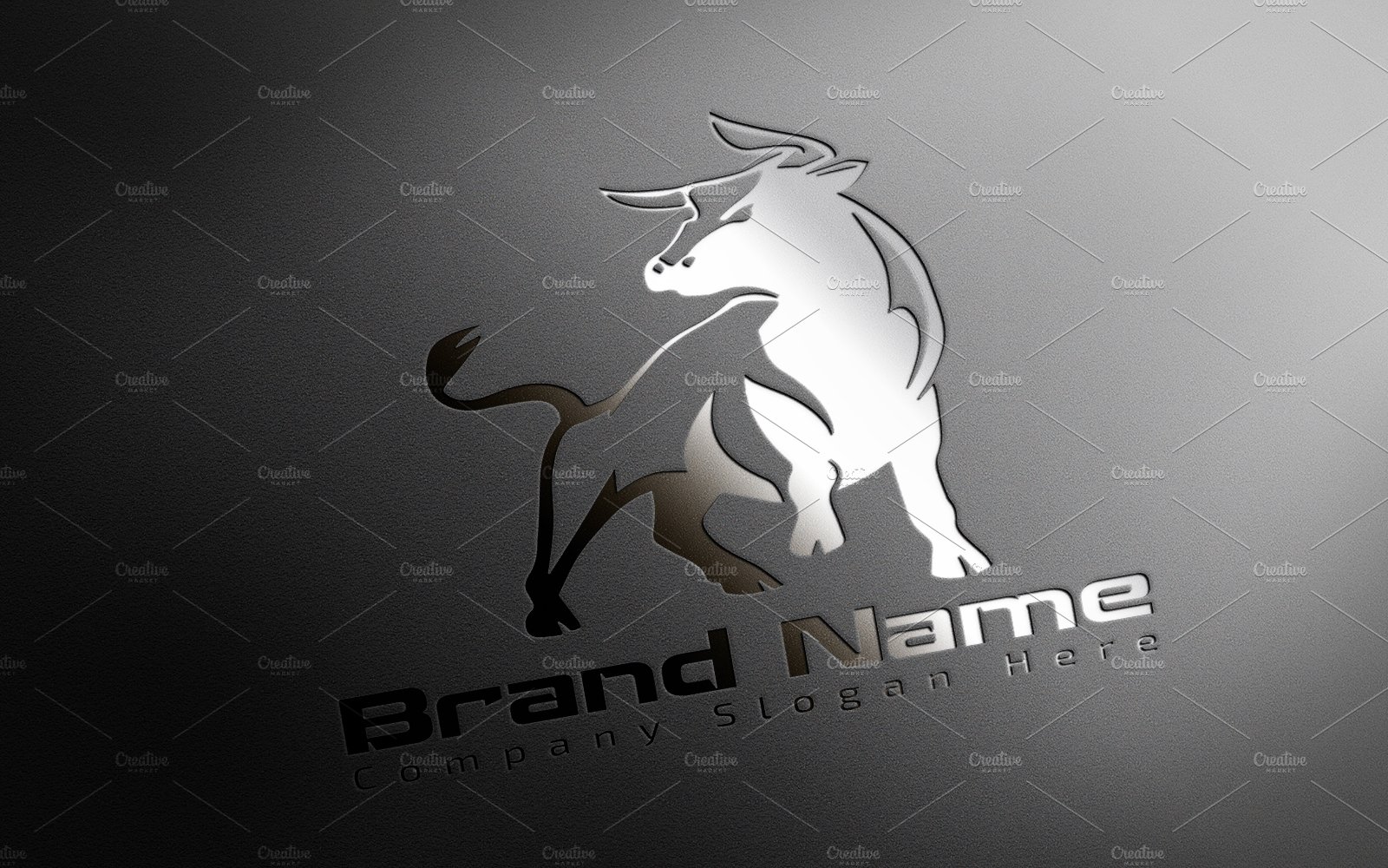 Modern Bull Logo - Mock-Up & Vector cover image.