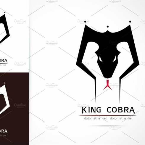 graceful cobra snake silhouette logo cover image.