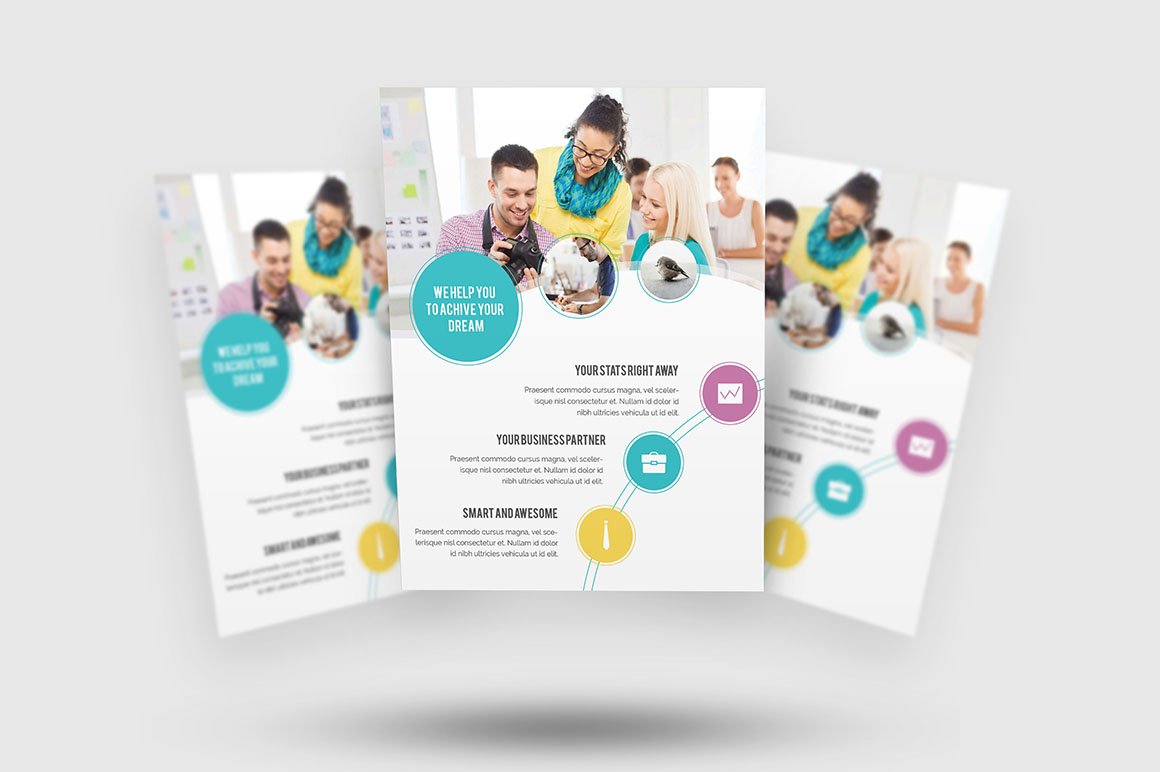 02 creative business flyer poster template 843