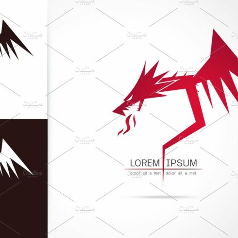 graceful dragon silhouette logo cover image.