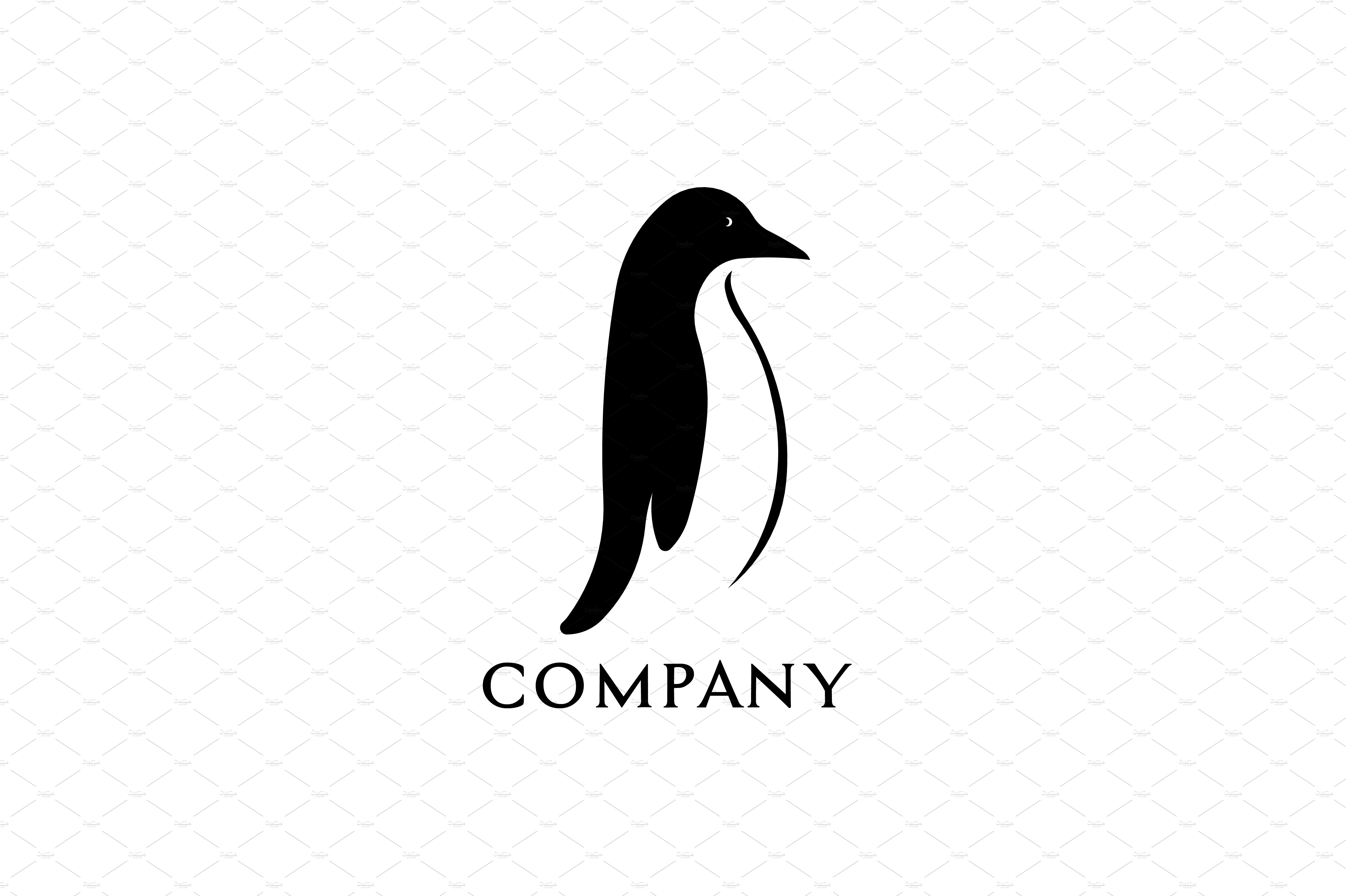 Premium Penguin Logo & Mock-Up preview image.