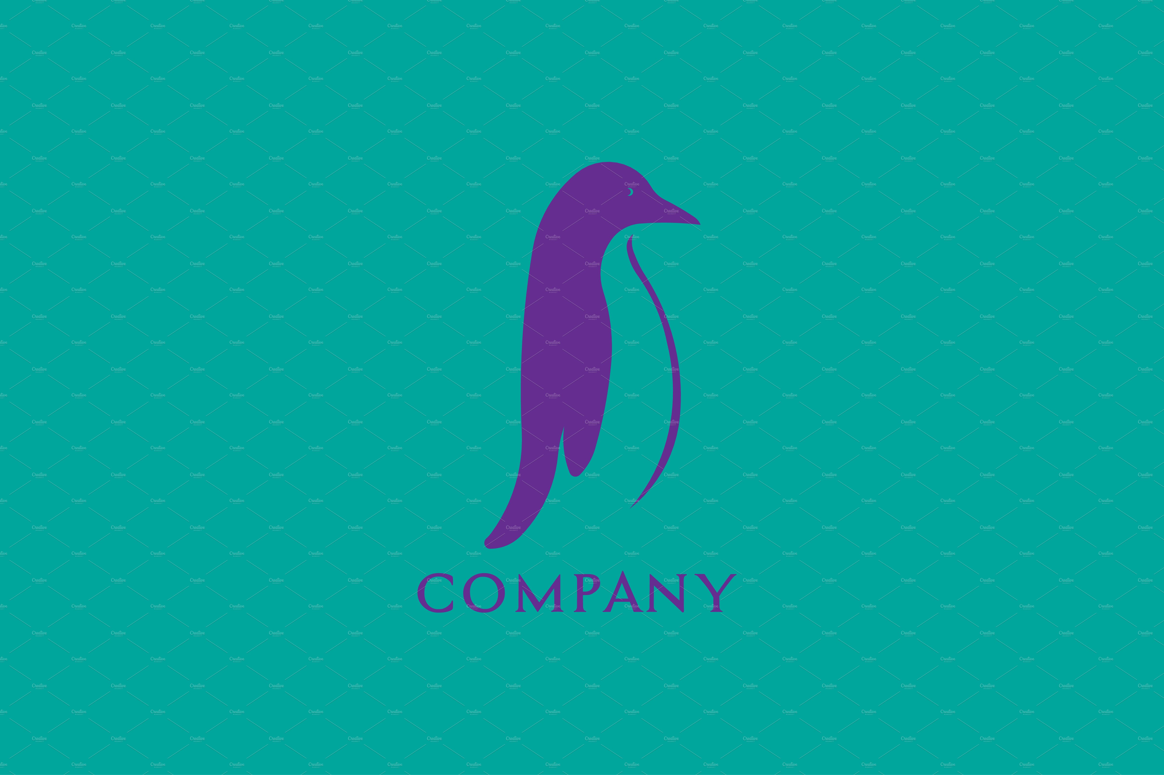 02 penguin logo purple 765