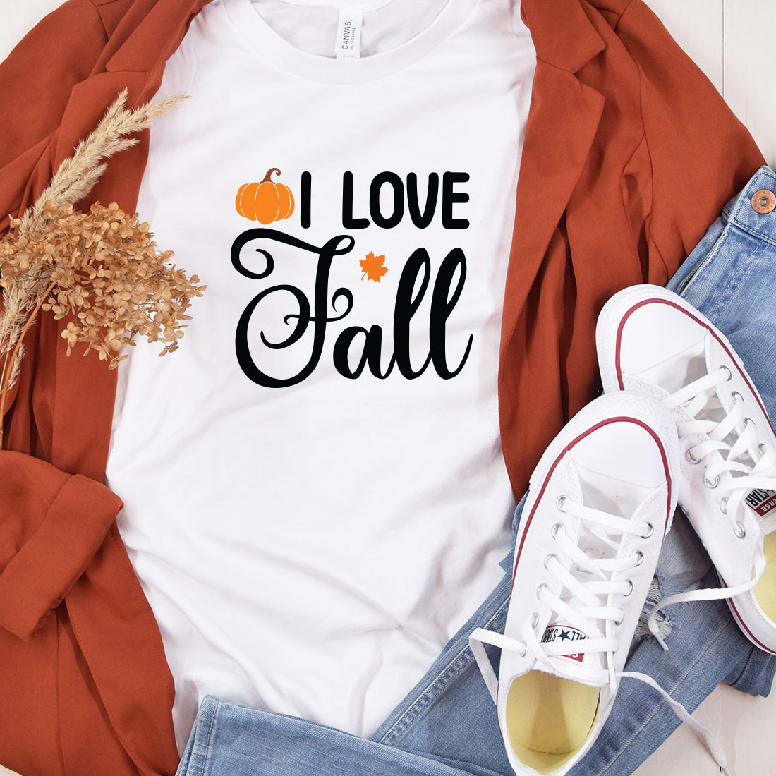 Hello Fall SVG Bundle preview image.