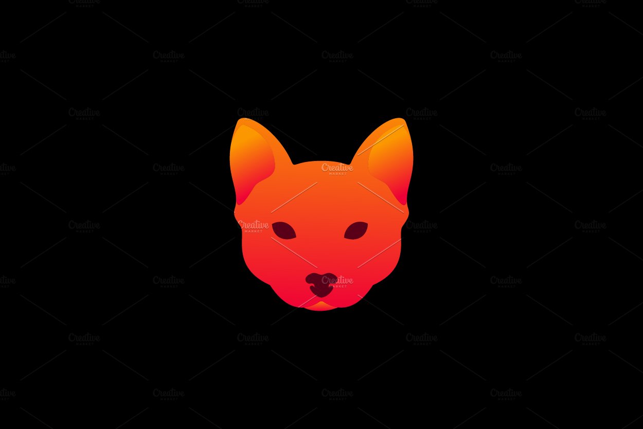 abstract head dog or wolf logo cover image.