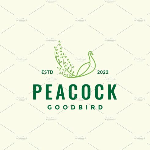 nature leaves with bird peacock logo cover image.