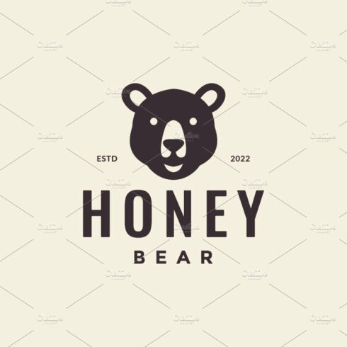 head hipster honey bear logo cover image.