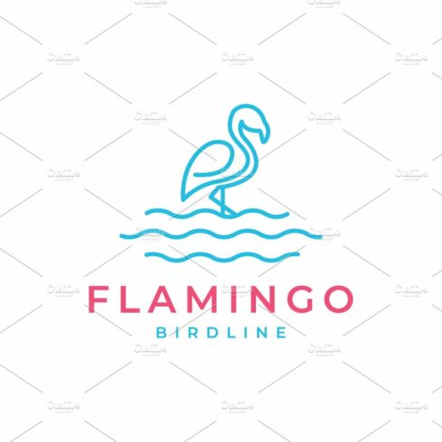 lines flamingo lake abstract logo cover image.