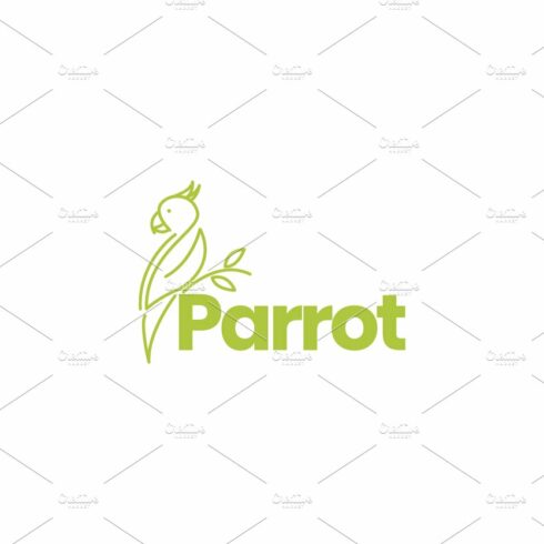 lines art parrot and branch logo cover image.