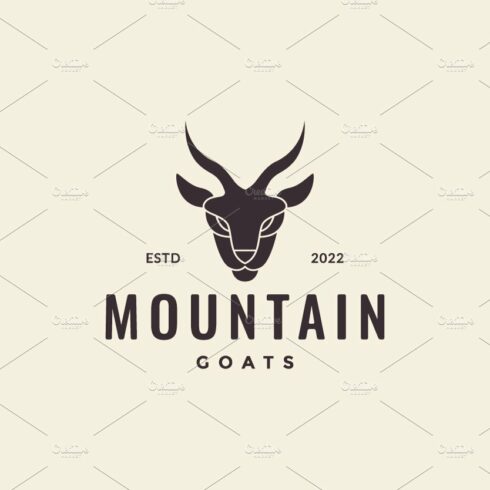face mountain goat vintage logo cover image.