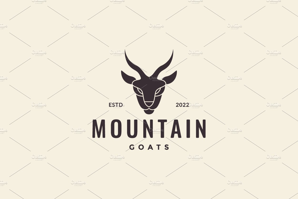 face mountain goat vintage logo cover image.
