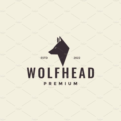 head wolf polygonal hipster logo cover image.