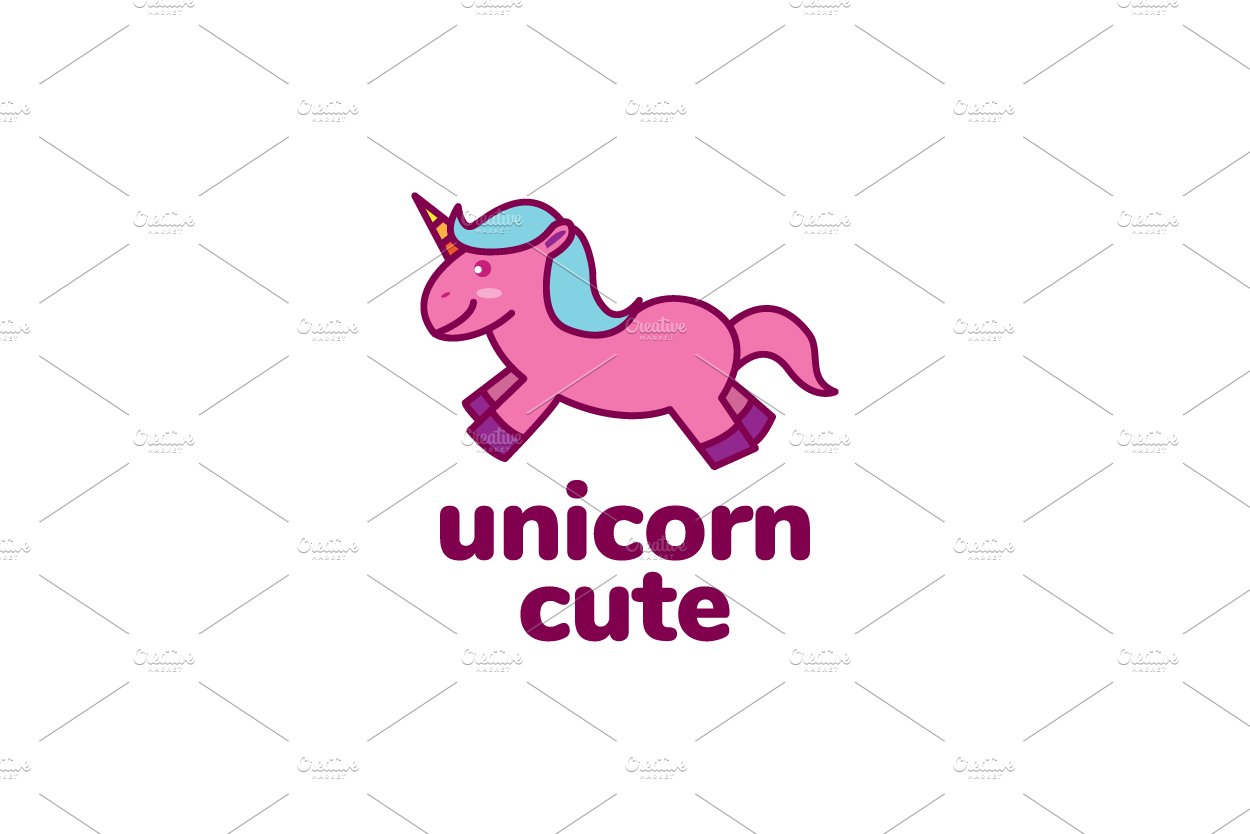 unicorn or horse  cute cartoon jump cover image.