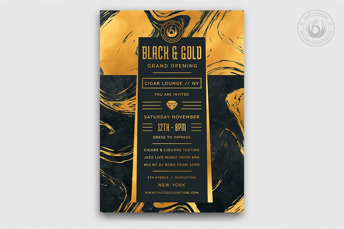 02 10 black and gold flyers bundle v2 659