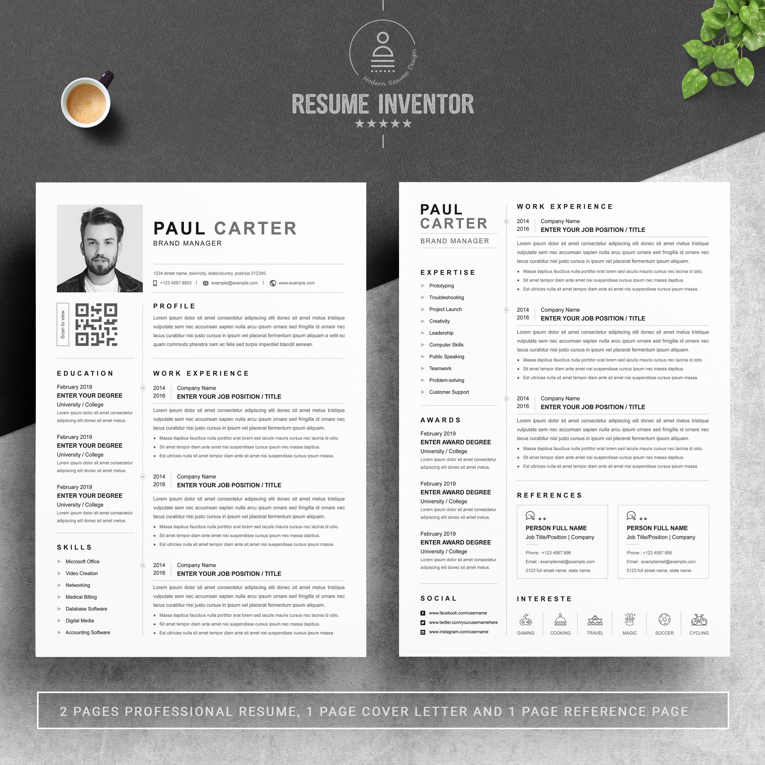 Resume Template | Download for Word preview image.