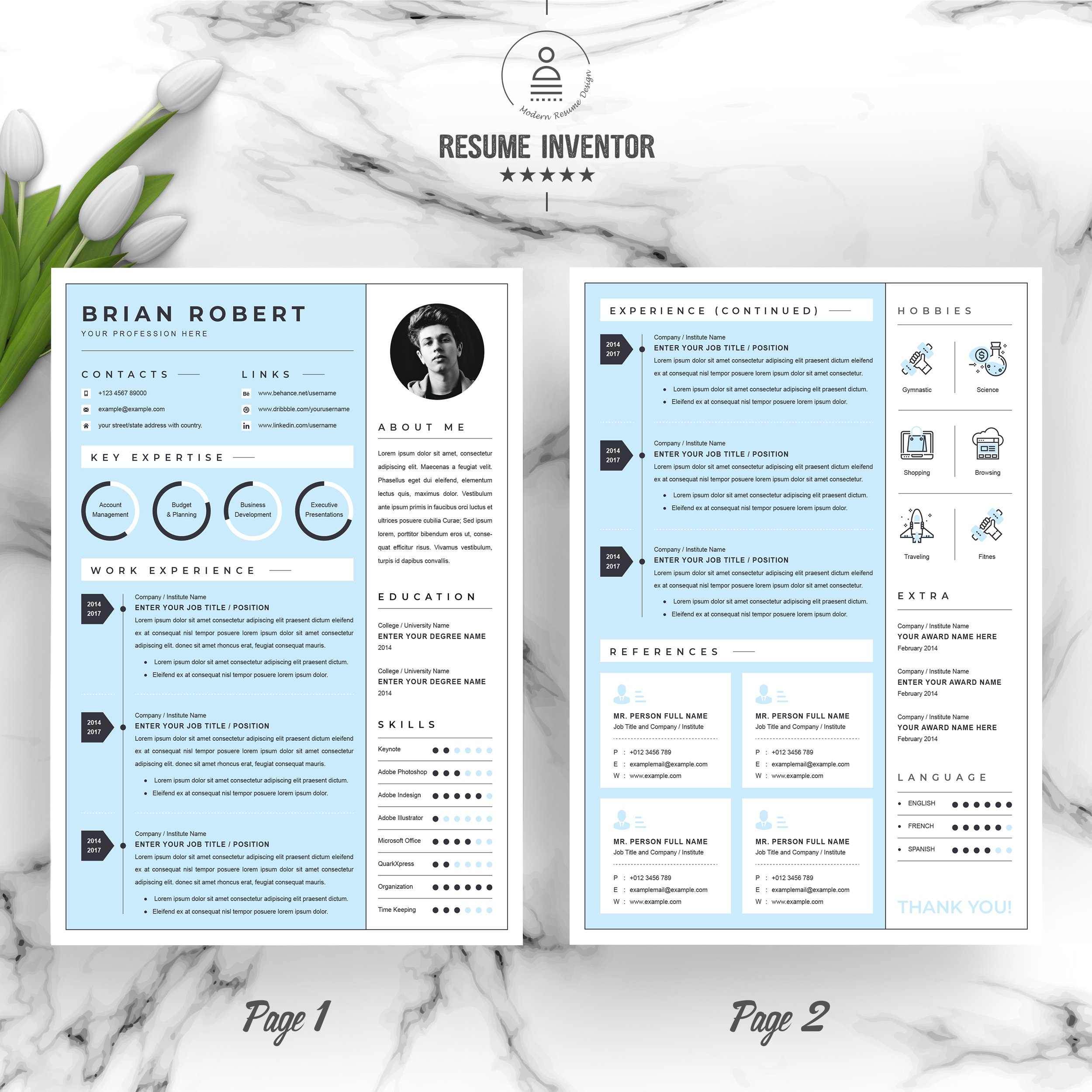 Creative Resume/CV Template | Pages preview image.