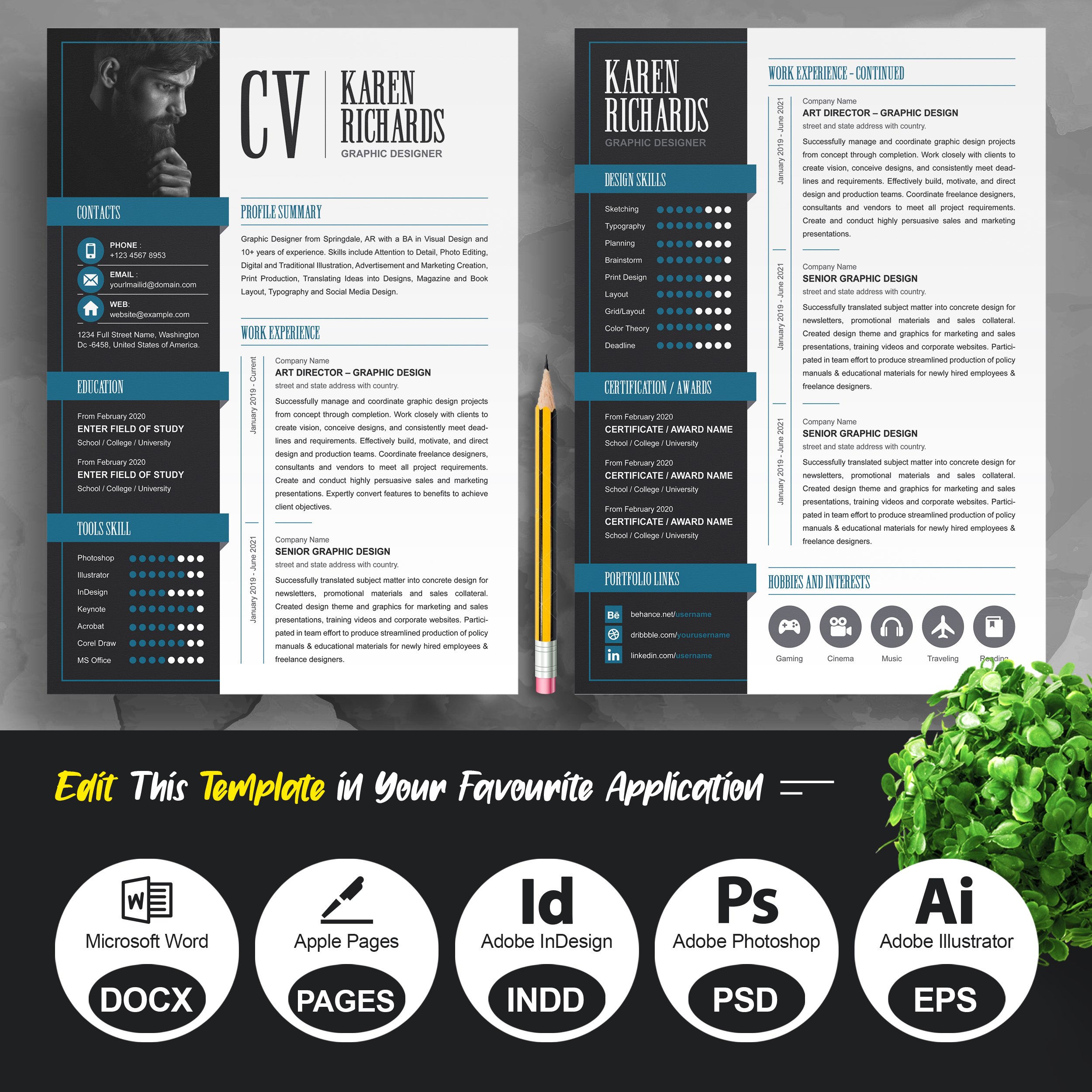 Best CV Format | Curriculum Vita preview image.