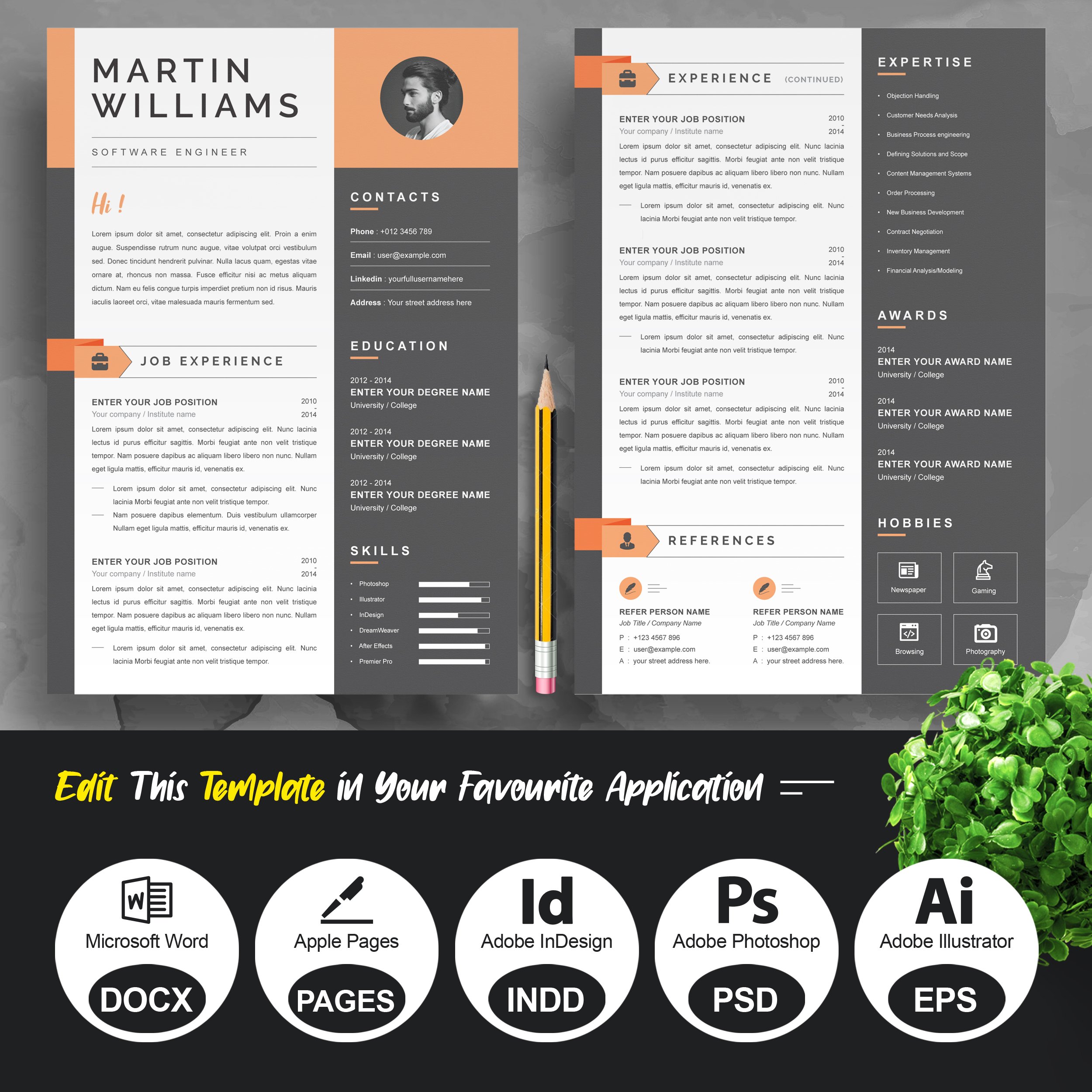 Creative Resume | Modern CV Design preview image.