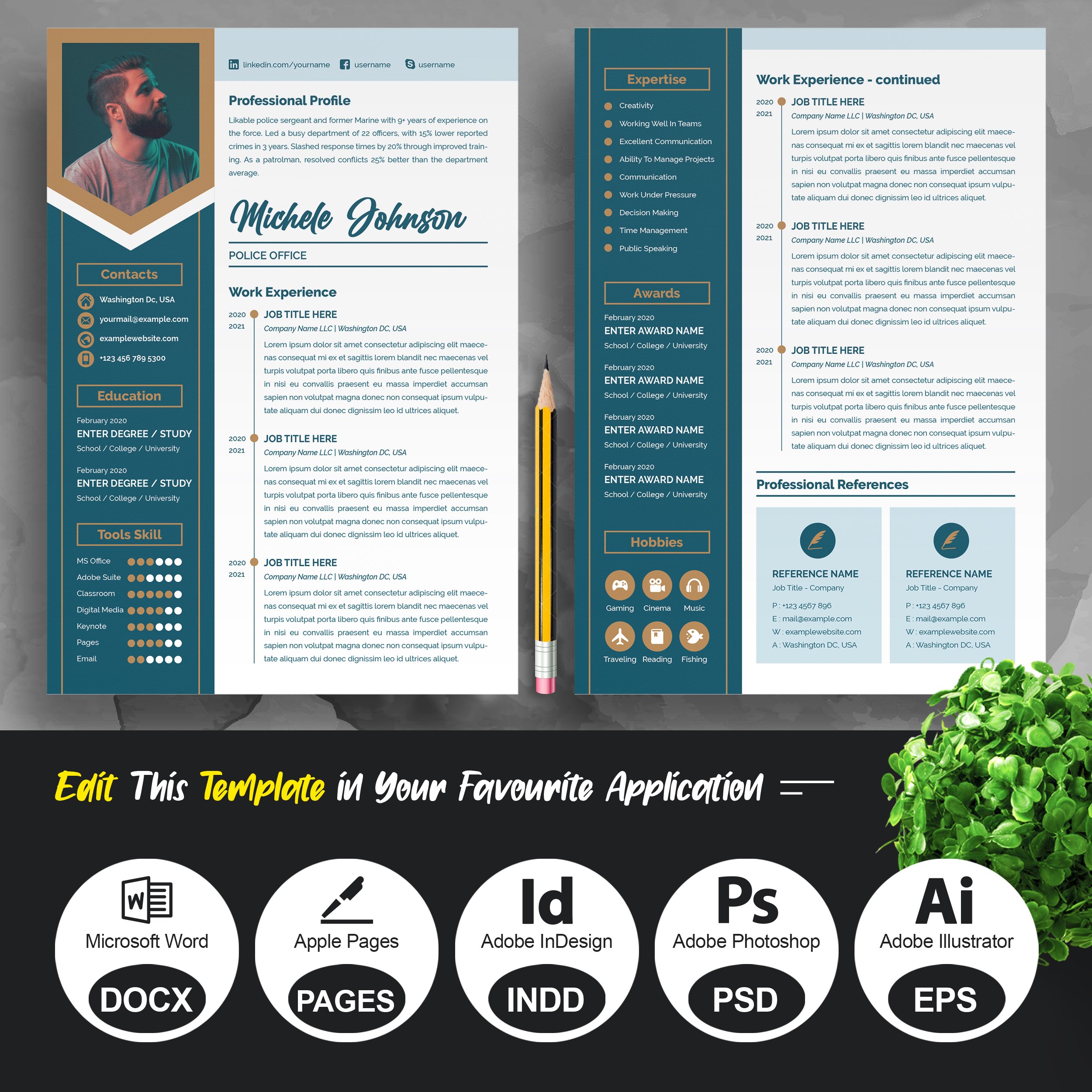 Creative Resume Builder - CV Design preview image.