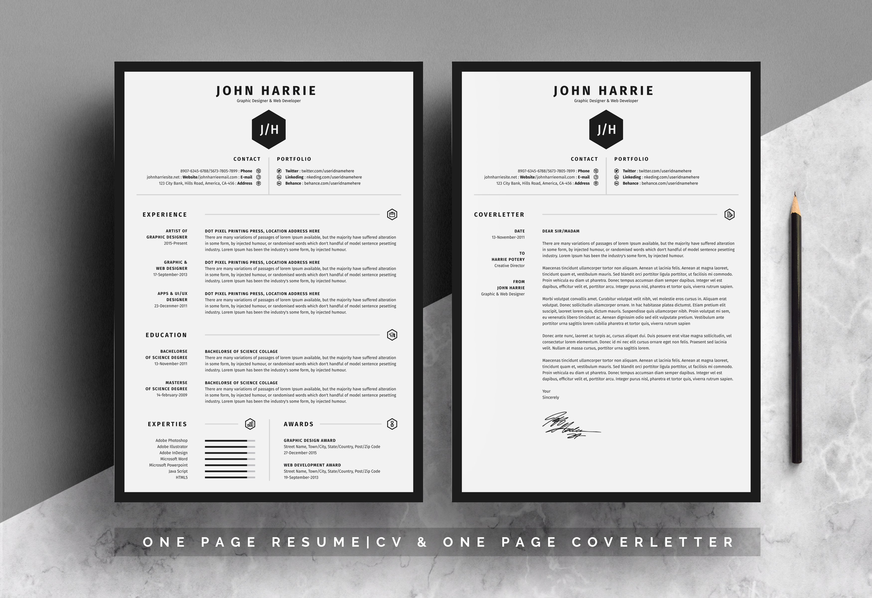 The Clean CV preview image.