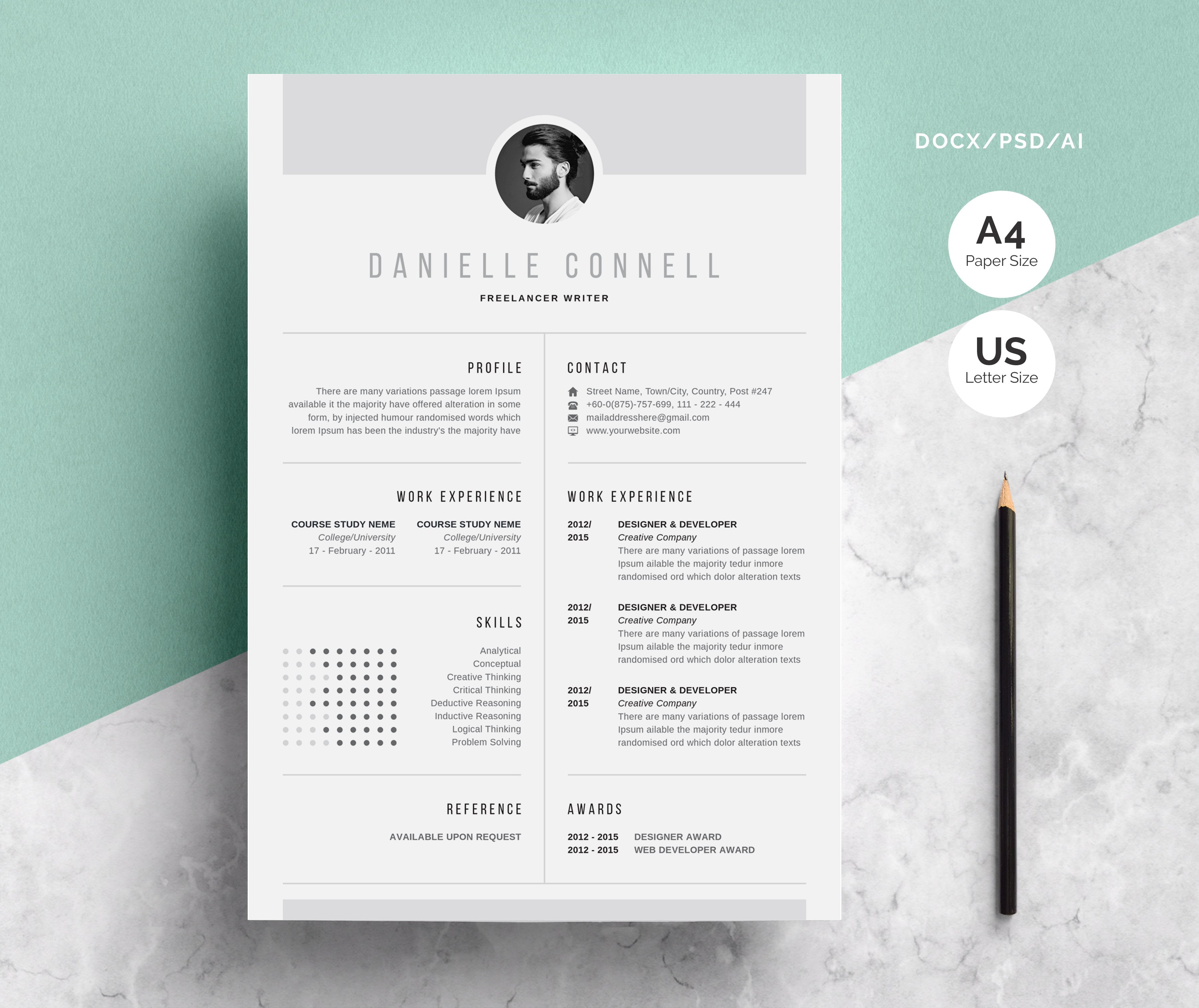 Creative Resume | CV Design cover image.