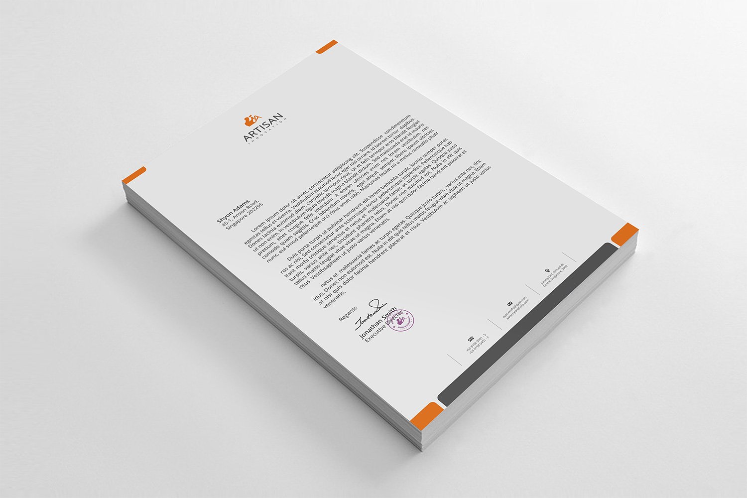 Corporate Letterhead preview image.