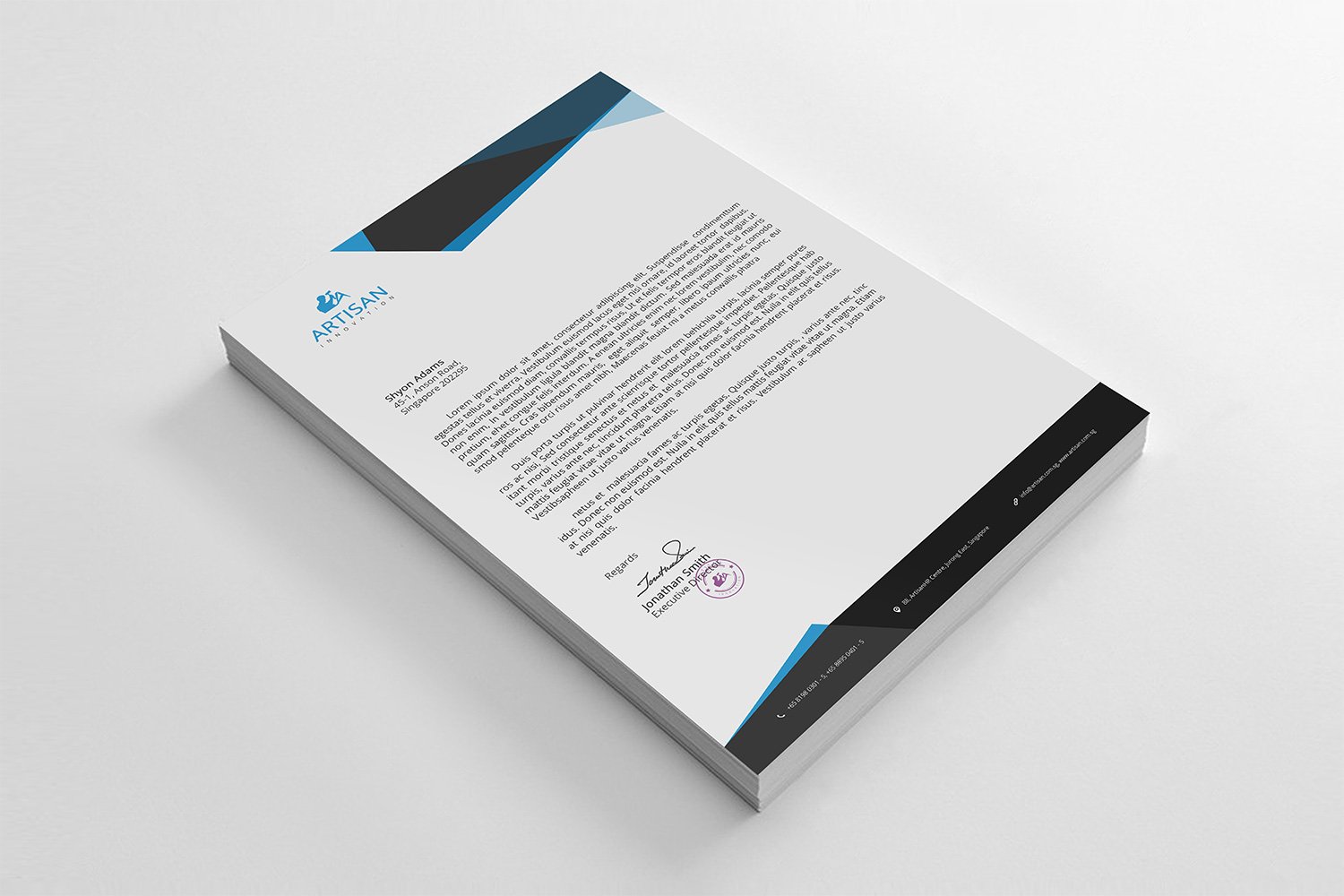 Letterhead preview image.