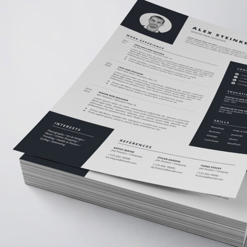 Clean Resume/CV Template cover image.